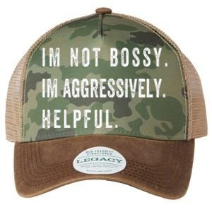 I’m Not Bossy I’m Aggressively Helpful Funny  Legacy Tie Dye Trucker Hat