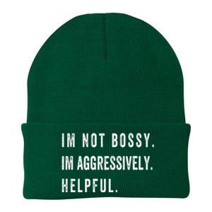 I’m Not Bossy I’m Aggressively Helpful Funny  Knit Cap Winter Beanie