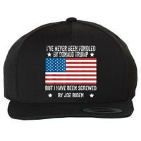 I’Ve Never Been Fondled By Donald Trump But Screwed By Biden Wool Snapback Cap