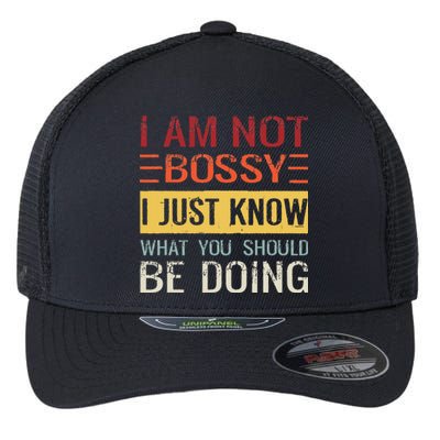 Im Not Bossy I Just Know What You Should Be Doing Flexfit Unipanel Trucker Cap