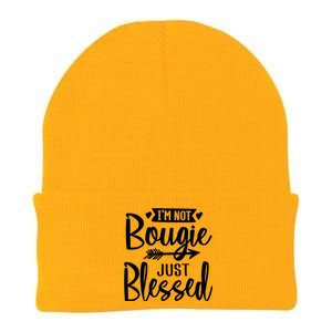 Im Not Bougie Just Blessed Melanin Poppin Christmas Gift Tee Cute Gift Knit Cap Winter Beanie