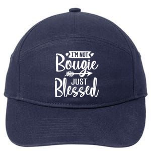 Im Not Bougie Just Blessed Melanin Poppin Christmas Gift Tee Cute Gift 7-Panel Snapback Hat