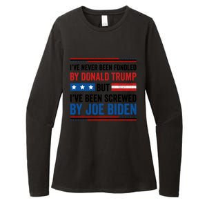 IVe Never Been Fondled By Donald Trump But Joe Biden Gift Womens CVC Long Sleeve Shirt