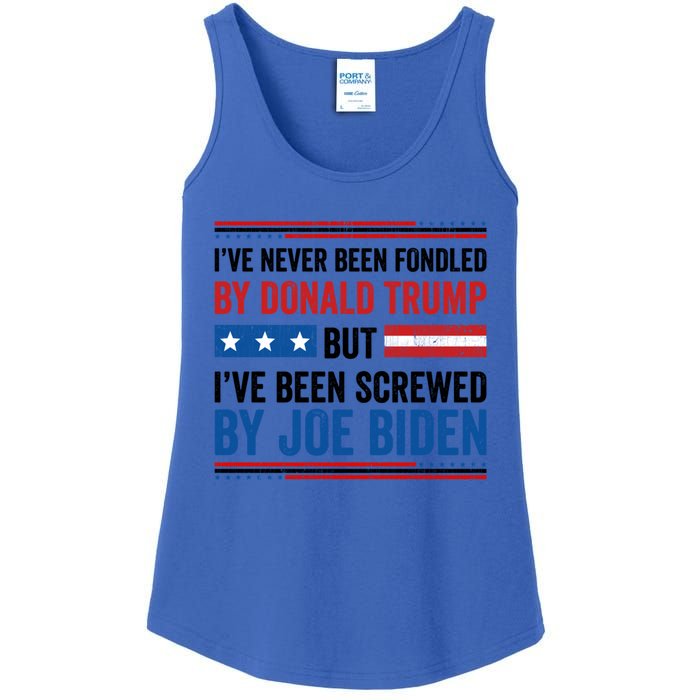 IVe Never Been Fondled By Donald Trump But Joe Biden Gift Ladies Essential Tank