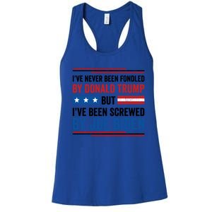 IVe Never Been Fondled By Donald Trump But Joe Biden Gift Women's Racerback Tank