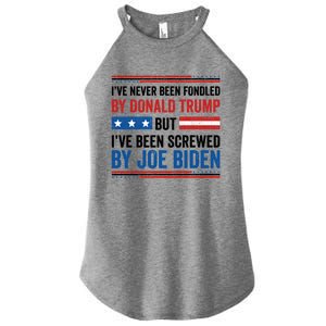 IVe Never Been Fondled By Donald Trump But Joe Biden Gift Women's Perfect Tri Rocker Tank