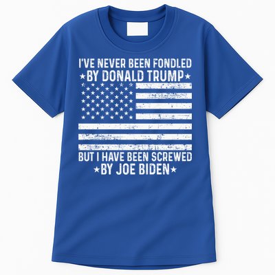 I’ve Never Been Fondled By Donald Trump But Screwed By Biden Tall T-Shirt