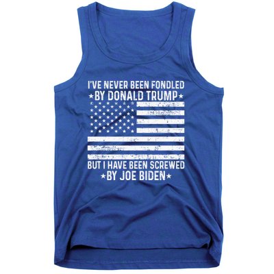 I’ve Never Been Fondled By Donald Trump But Screwed By Biden Tank Top