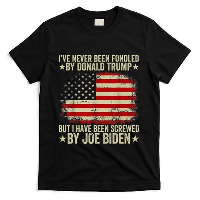 I’Ve Never Been Fondled By Donald Trump But Screwed By Biden T-Shirt