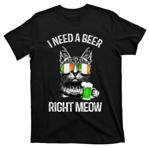 I Need Beer Right Meow Men S St Patrick S Day T-Shirt