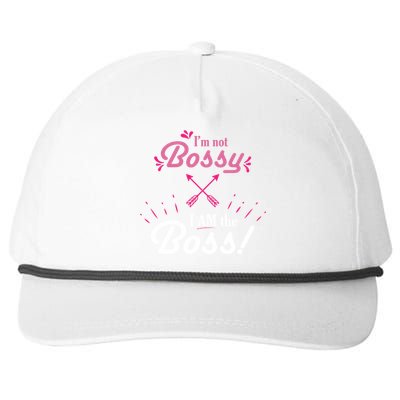 I’m Not Bossy I Am The Boss 'S Cool Gift Snapback Five-Panel Rope Hat