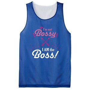 I’m Not Bossy I Am The Boss 'S Cool Gift Mesh Reversible Basketball Jersey Tank