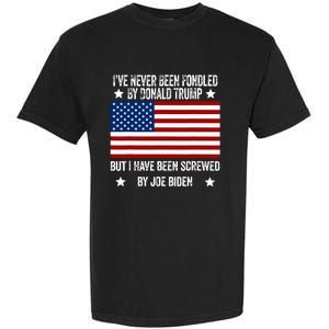 Ive Never Been Fondled By Donald Trump But Screwed By Biden Garment-Dyed Heavyweight T-Shirt