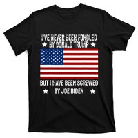 Ive Never Been Fondled By Donald Trump But Screwed By Biden T-Shirt