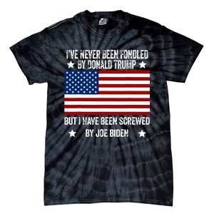 Ive Never Been Fondled By Donald Trump But Screwed By Biden Tie-Dye T-Shirt