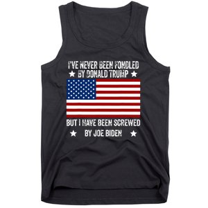 Ive Never Been Fondled By Donald Trump But Screwed By Biden Tank Top