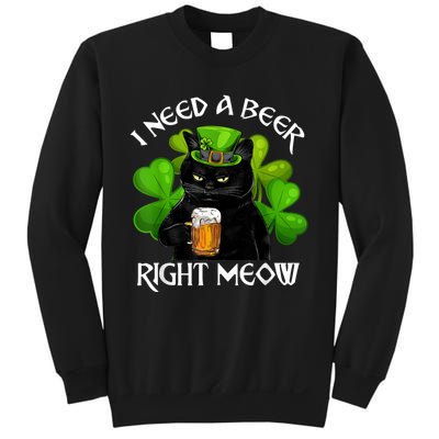 I Need Beer Right Meow Men S St Patrick S Day Sweatshirt