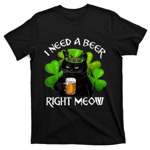 I Need Beer Right Meow Men S St Patrick S Day T-Shirt