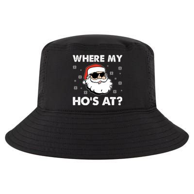 Inappropriate Naughty Christmas Funny Xmas WhereS My Hos At Great Gift Cool Comfort Performance Bucket Hat