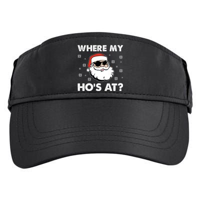 Inappropriate Naughty Christmas Funny Xmas WhereS My Hos At Great Gift Adult Drive Performance Visor