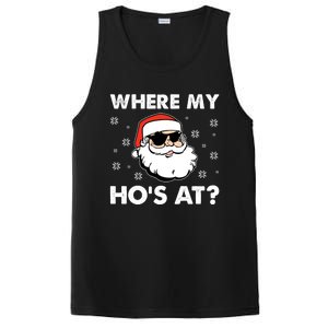 Inappropriate Naughty Christmas Funny Xmas WhereS My Hos At Great Gift PosiCharge Competitor Tank