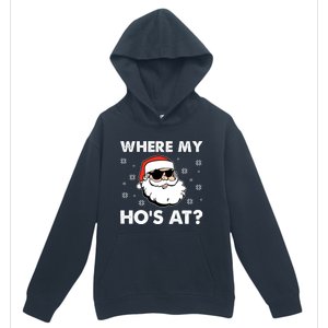 Inappropriate Naughty Christmas Funny Xmas WhereS My Hos At Great Gift Urban Pullover Hoodie