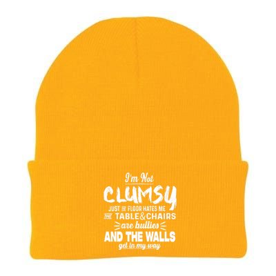 Im Not Clumsy Sarcastic Funny Saying Knit Cap Winter Beanie