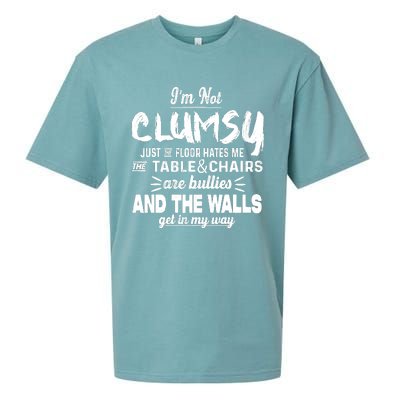 Im Not Clumsy Sarcastic Funny Saying Sueded Cloud Jersey T-Shirt