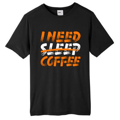 I Need Coffee Tall Fusion ChromaSoft Performance T-Shirt