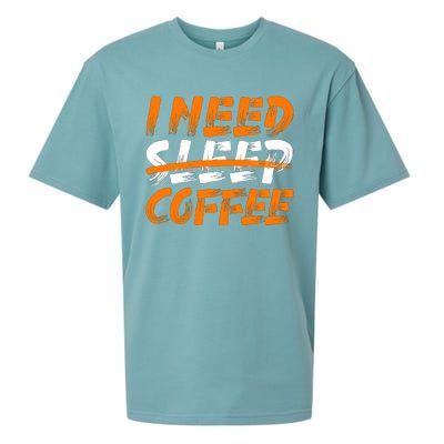 I Need Coffee Sueded Cloud Jersey T-Shirt