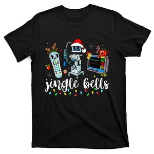 Icu Nurse Christmas Funny Jingle Bells Tech Nursing Er Dept T-Shirt