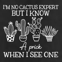 IM No Cactus Expert But I Know A Prick When I See One 7 Panel Mesh Trucker Snapback Hat