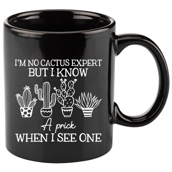 IM No Cactus Expert But I Know A Prick When I See One 11oz C Handle Ceramic Mug