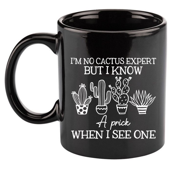 IM No Cactus Expert But I Know A Prick When I See One 11oz C Handle Ceramic Mug