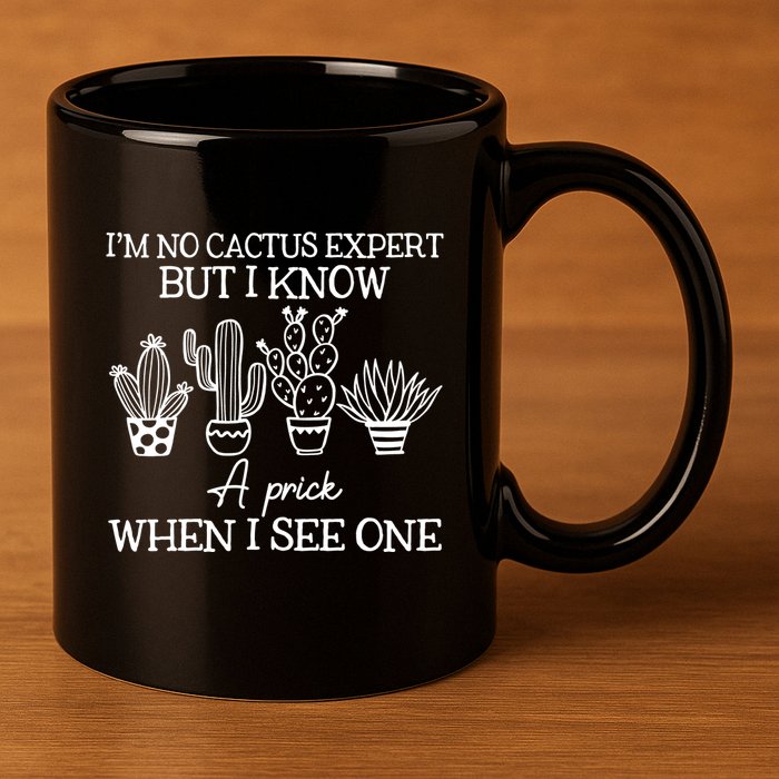 IM No Cactus Expert But I Know A Prick When I See One 11oz C Handle Ceramic Mug