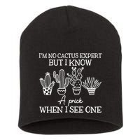 IM No Cactus Expert But I Know A Prick When I See One Short Acrylic Beanie