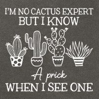 IM No Cactus Expert But I Know A Prick When I See One Cotton Canvas Backpack