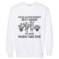 IM No Cactus Expert But I Know A Prick When I See One Garment-Dyed Sweatshirt