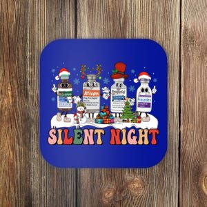 Icu Nurse Christmas Silent Night Medical Christmas Ed Er Icu Gift Coaster