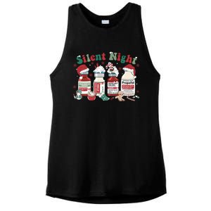 Icu Nurse Christmas Silent Night Gift Ladies PosiCharge Tri-Blend Wicking Tank