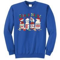 Icu Nurse Christmas Silent Night Gift Sweatshirt