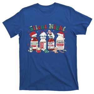 Icu Nurse Christmas Silent Night Gift T-Shirt