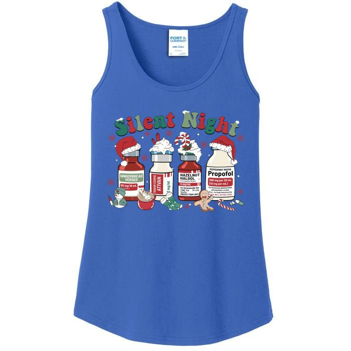 Icu Nurse Christmas Silent Night Gift Ladies Essential Tank