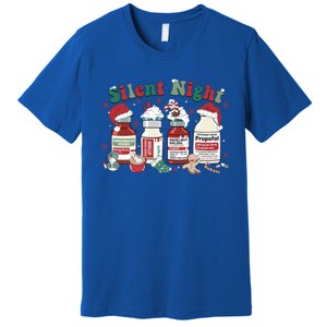 Icu Nurse Christmas Silent Night Gift Premium T-Shirt