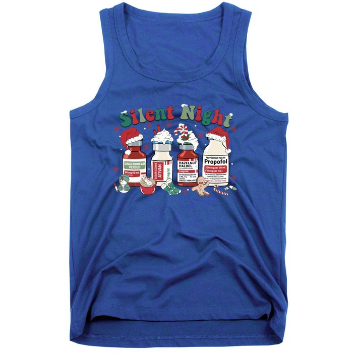 Icu Nurse Christmas Silent Night Gift Tank Top