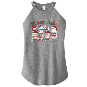 Icu Nurse Christmas Silent Night Gift Women's Perfect Tri Rocker Tank