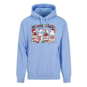 Icu Nurse Christmas Silent Night Gift Unisex Surf Hoodie