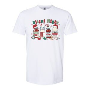 Icu Nurse Christmas Silent Night Gift Softstyle CVC T-Shirt