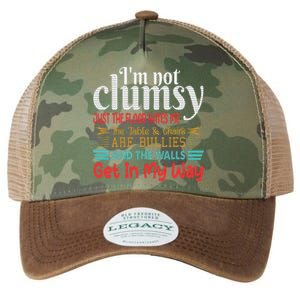 Im Not Clumsy Sarcastic Women Men Funny Saying Legacy Tie Dye Trucker Hat