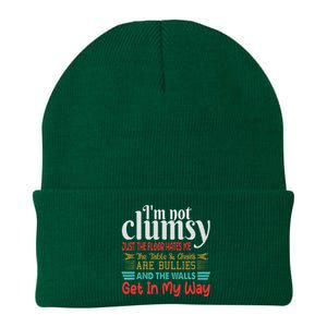 Im Not Clumsy Sarcastic Women Men Funny Saying Knit Cap Winter Beanie